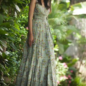 Boho Rustic Women's Summer dress - Green
